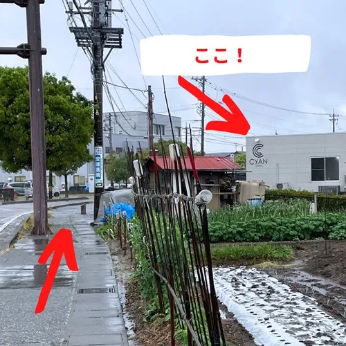 お店への道順4