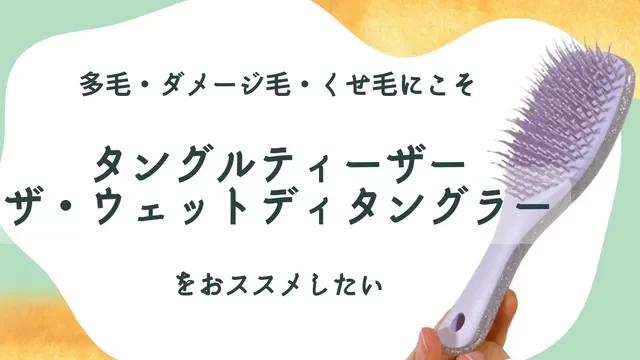 多毛・ダメージ毛・くせ毛にこそ「ザ・ウェットディタングラー」をおススメしたい